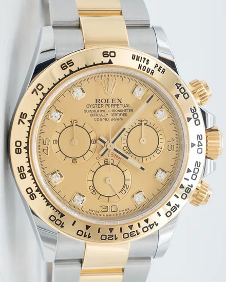 2021 Rolex Cosmograph Daytona 40MM Champagne Dial Two-Tone Oyster Bracelet (116503)