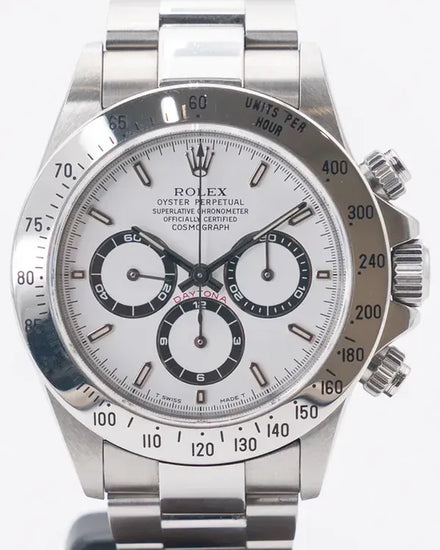 1999 Rolex Cosmograph Daytona "Zenith" 40MM White Dial Oyster Bracelet (16520)