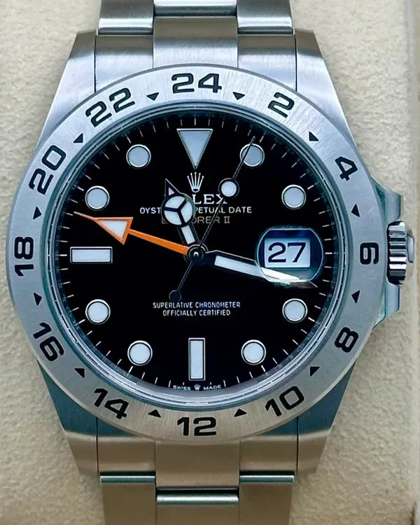 2024 Rolex Explorer II 42MM Black Dial Oyster Bracelet (226570)