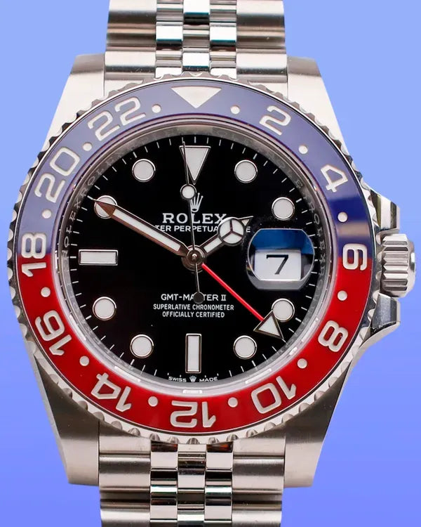 2025 Rolex GMT-Master II "Pepsi" 40MM Black Dial Jubilee Bracelet (126710BLRO)