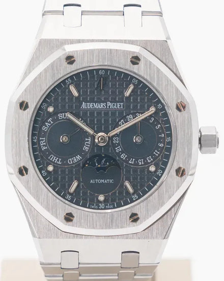 Audemars Piguet Royal Oak Day-Date Moonphase 36MM Blue Dial Steel Bracelet (25594ST)