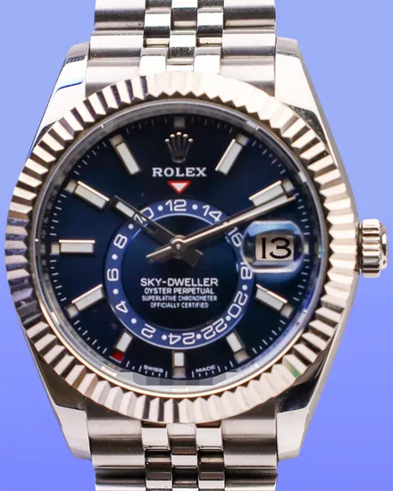 2022 Rolex Sky-Dweller 42MM Blue Dial Jubilee Bracelet (326934)