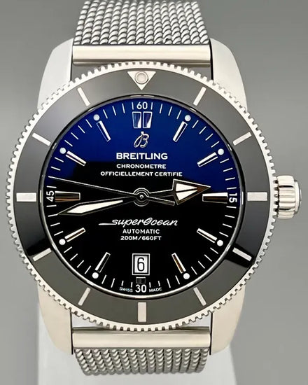 No Reserve - 2018 Breitling Superocean Heritage II 46MM Black Dial Steel Bracelet (AB2020121B1A1)