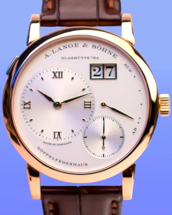 (OSCAR) A. Lange & Söhne Lange 1 (191.032 Argenté Dial 38.5mm 18K Gold Watch)