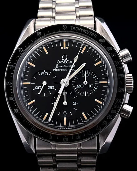 Omega Speedmaster Professional Moonwatch 42MM Black Dial Steel Bracelet (145.0022)