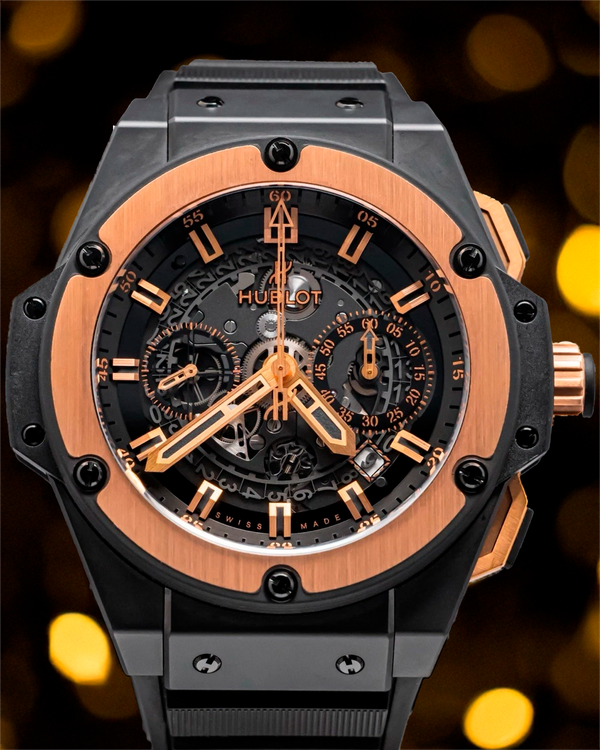 Hublot King Power Unico 48MM Skeleton Dial Rubber Strap (701.CO.0180.RX)