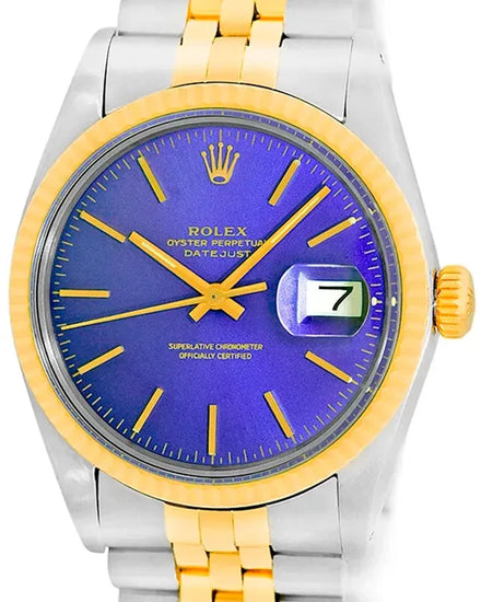 Rolex Datejust 36MM Blue Dial Two-Tone Jubilee Bracelet (16013)