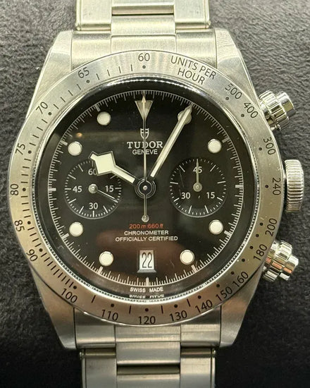 2020 Tudor Black Bay Chrono 41MM Black Dial Steel Bracelet (79350)
