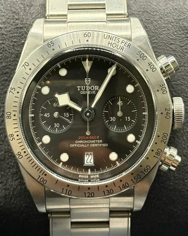 2020 Tudor Black Bay Chrono 41MM Black Dial Steel Bracelet (79350)