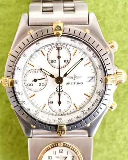 Breitling Chronomat "Duo" 39MM White Dial Steel Bracelet (81950)
