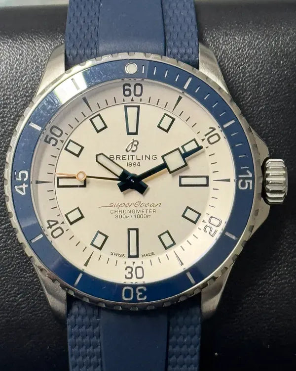Breitling Superocean 42MM White Dial Rubber Strap (A17375)