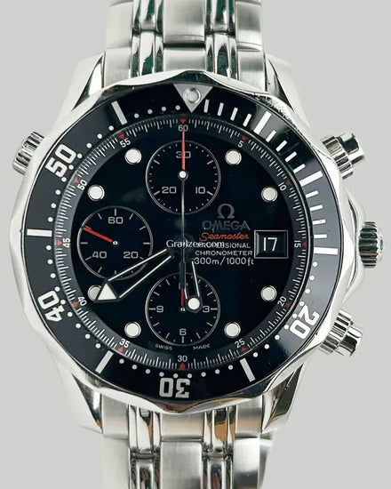 No Reserve - Omega Seamaster Diver 300M 41.5MM Black Dial Steel Bracelet (213.30.42.40.01.001)