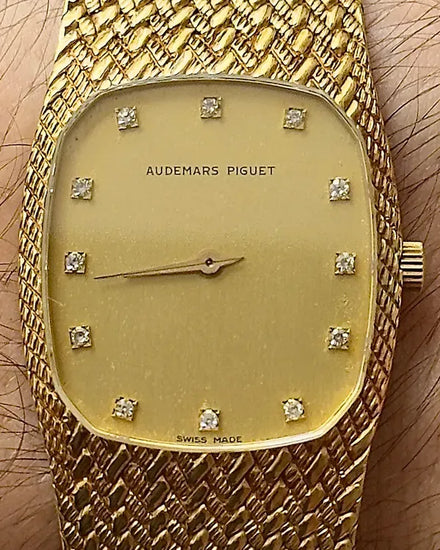 Audemars Piguet Cobra Mini 27MM Champagne Dial Yellow Gold Bracelet (C58979)