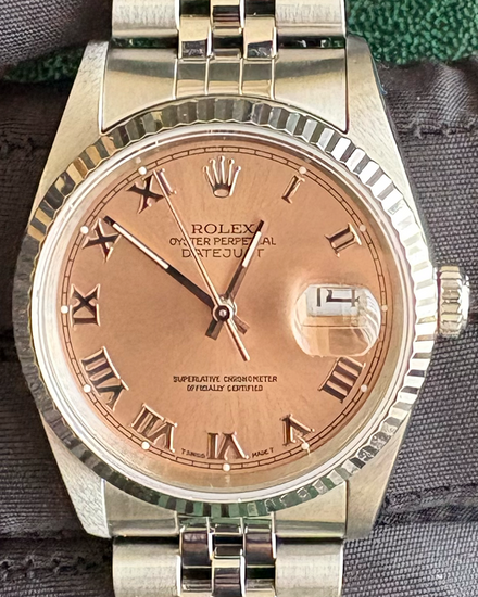 Rolex Datejust 36MM Salmon Dial Jubilee Bracelet (16234)