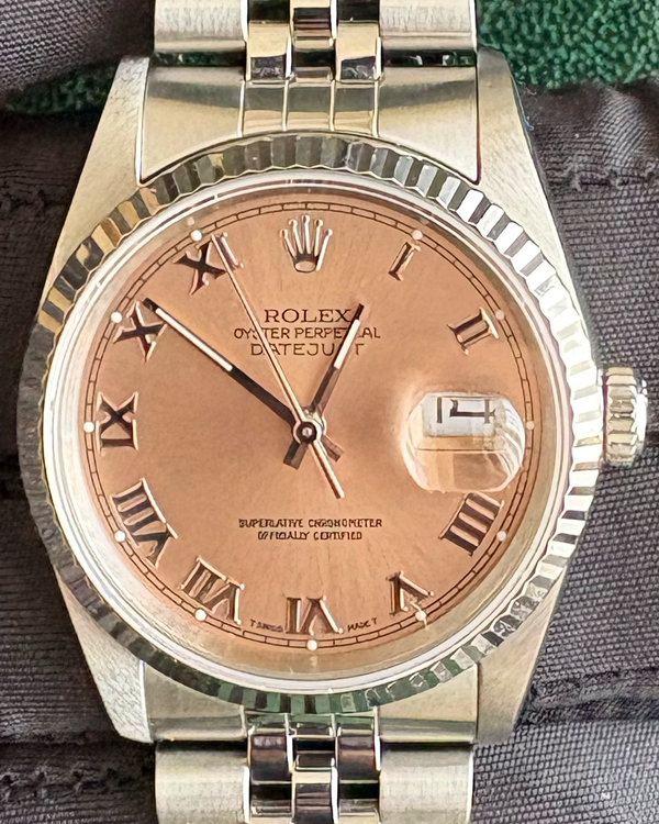 Rolex Datejust 36MM Salmon Dial Jubilee Bracelet (16234)