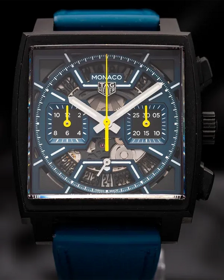 Tag Heuer Monaco 39MM Skeleton Dial Rubber Strap (CBL2188.FT6261)