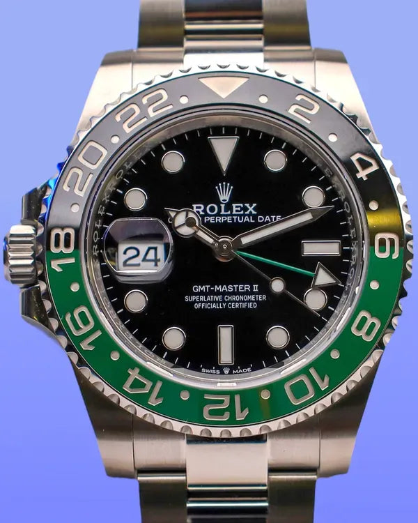 2025 Rolex GMT-Master II "Sprite" 40MM Black Dial Oyster Bracelet (126720VTNR)