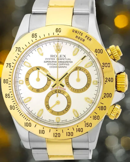 Rolex Cosmograph Daytona 40MM White Dial Two-Tone Oyster Bracelet (116523)