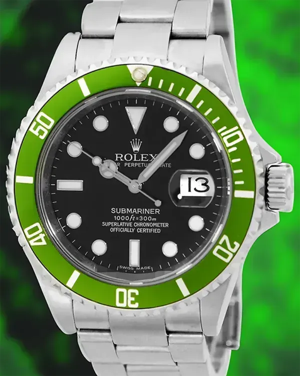 2008 Rolex Submariner Date "Kermit" 40MM Black Dial Oyster Bracelet (16610V)