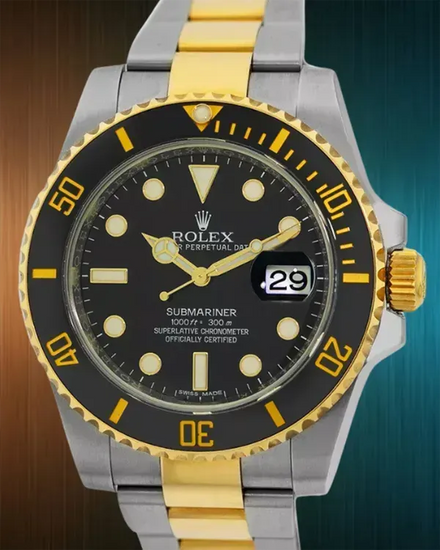 2020 Rolex Submariner Date 40MM Black Dial Two-Tone Oyster Bracelet (116613LN)
