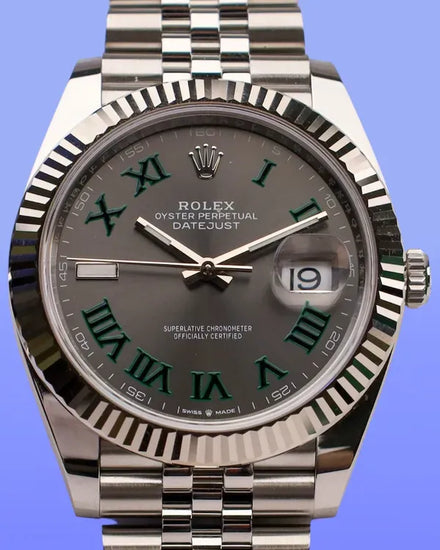 2025 Rolex Datejust "Wimbledon" 41MM Slate Dial Jubilee Bracelet (126334)