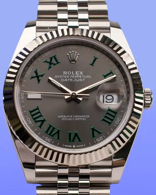 2025 Rolex Datejust "Wimbledon" 41MM Slate Dial Jubilee Bracelet (126334)