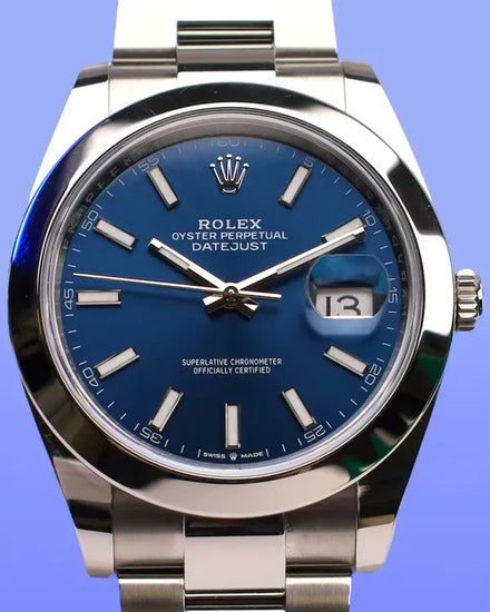 2025 Rolex Datejust 41MM Blue Dial Oyster Bracelet (126300)