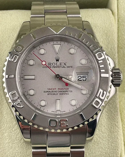 2005 (F Serial) Rolex Yacht-Master 40MM Silver Dial Oyster Bracelet (16622)