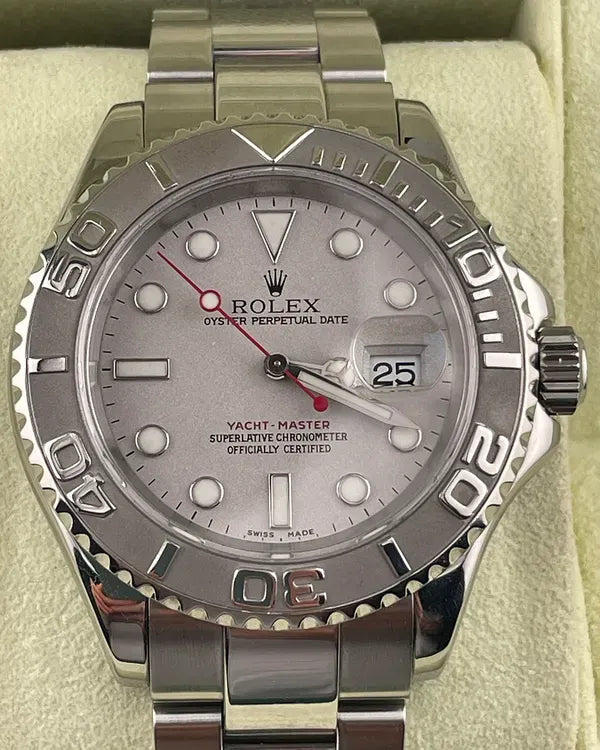 2005 (F Serial) Rolex Yacht-Master 40MM Silver Dial Oyster Bracelet (16622)