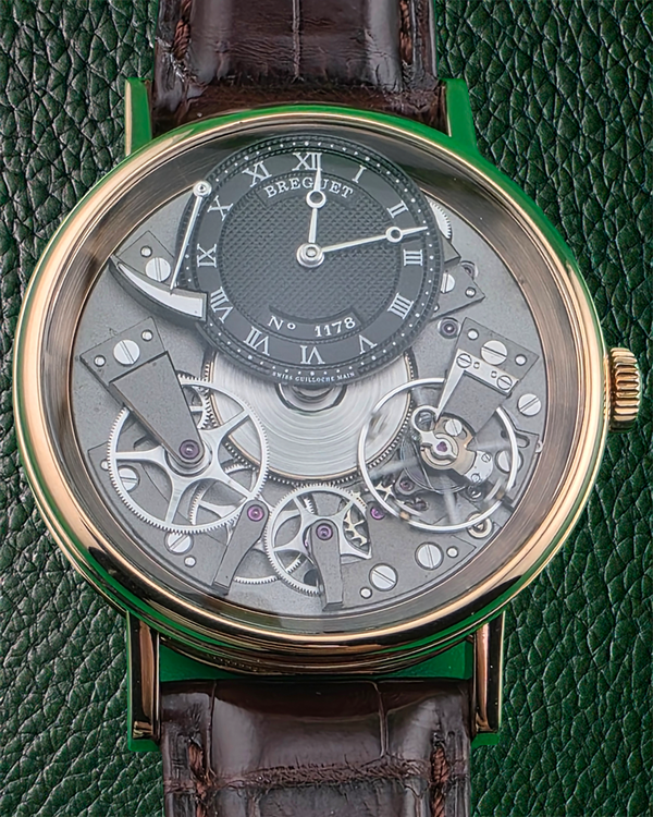 2015 Breguet Tradition 40MM Skeleton Dial Leather Strap (7057BR/G9/9W6)