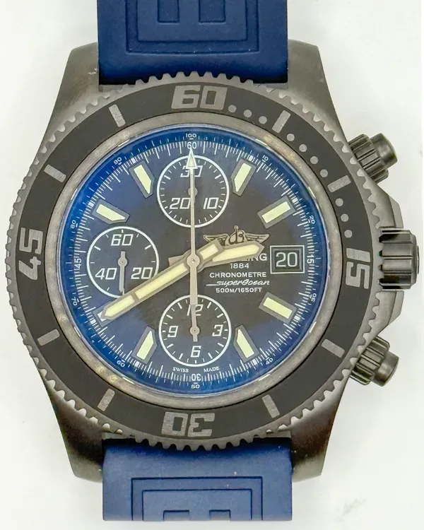 2019 Breitling Superocean II L.E. 44MM Black Dial Rubber Strap (M13341B7)