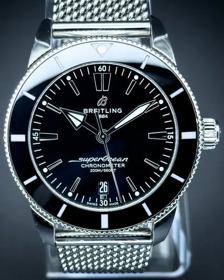 2023 Breitling Superocean Heritage II 44MM Steel Black Dial Steel Bracelet (AB2030121B1S1)