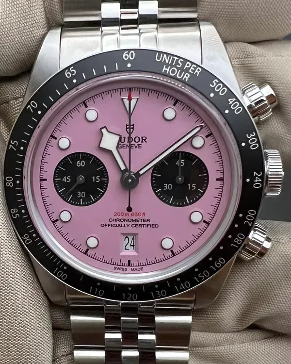 2025 Tudor Black Bay Chrono 41MM Pink Dial Steel Bracelet (79360N)