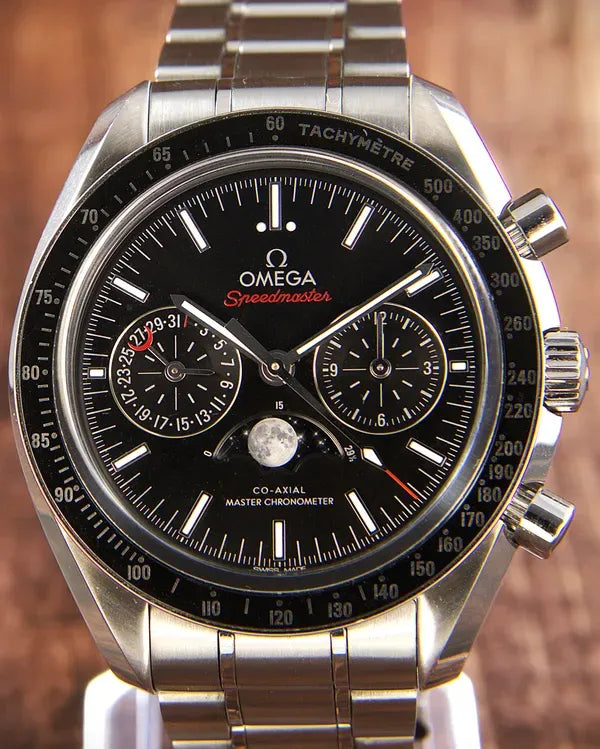 Omega Speedmaster Moonphase 44.25MM Black Dial Steel Bracelet (304.30.44.52.01.001)