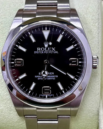 2010 Rolex Explorer 39MM Black Dial Oyster Bracelet (214270)