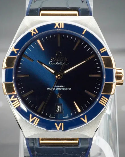 Omega Constellation 41MM Blue Dial Leather Strap (131.23.41.21.03.001)