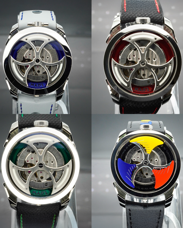 MB&F MAD Edition 1 Set Bundle 42MM Skeleton Dial Leather Strap (M.A.D. 1)