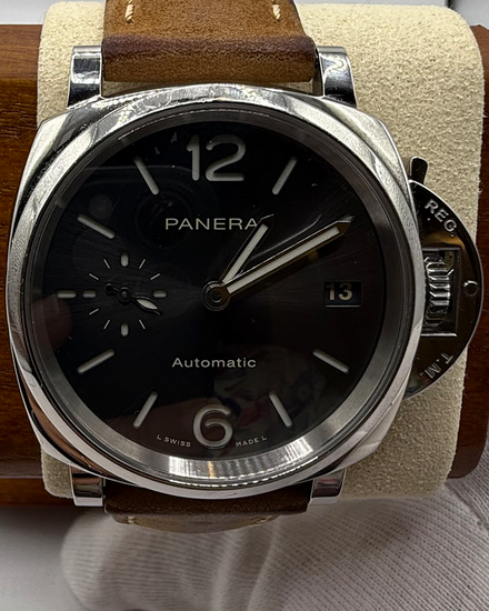 Panerai Luminor Due L.E. 38MM Grey Dial Leather Strap (PAM00755)