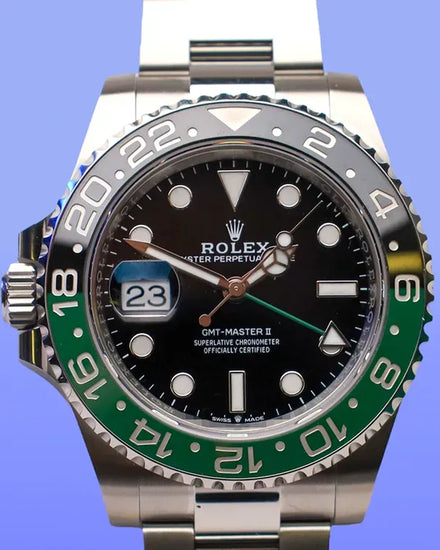 2025 Rolex GMT-Master II "Sprite" 40MM Black Dial Oyster Bracelet (126720VTNR)
