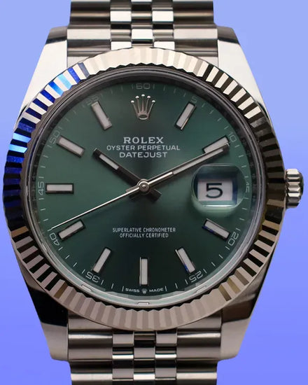 2025 Rolex Datejust 41MM Green Dial Jubilee Bracelet (126334)