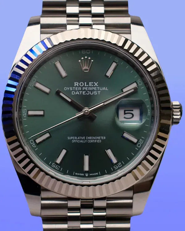 2025 Rolex Datejust 41MM Green Dial Jubilee Bracelet (126334)
