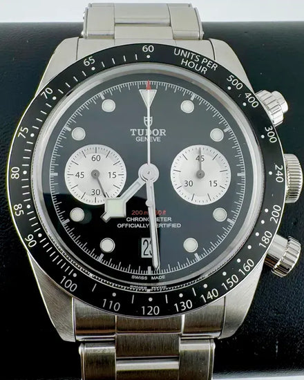No Reserve - 2022 Tudor Black Bay Chrono 41MM Black Dial Steel Bracelet (79360N)