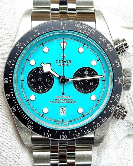 2025 Tudor Black Bay Chrono 41MM "Flamingo" Blue Dial Steel Bracelet (79360N)