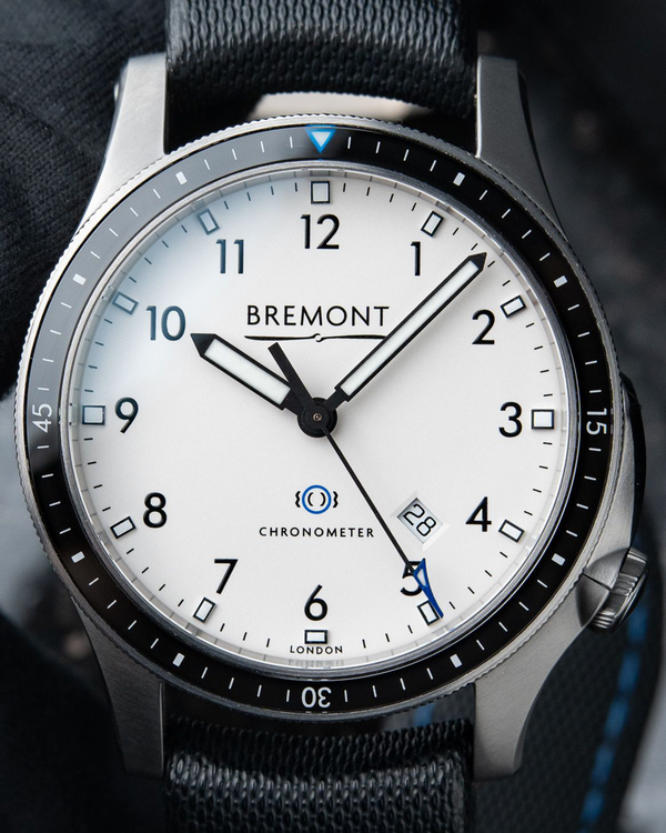 2014 Bremont Boeing Model 1 43MM White Dial Textile Strap (BB1-SS/WH)