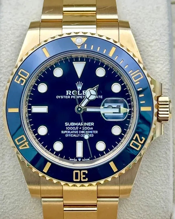 2020 Rolex Submariner Date 41MM Black Dial Yellow Gold Oyster Bracelet (126618LN)