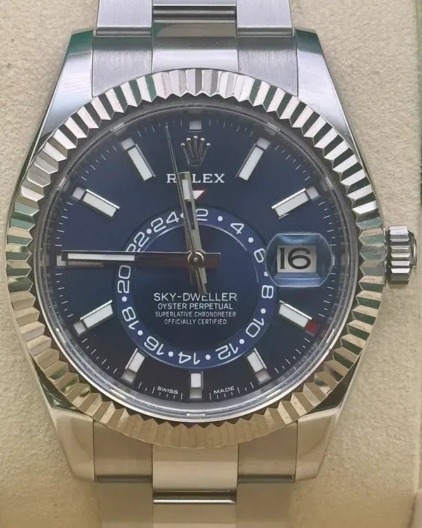 2021 Rolex Sky-Dweller 42MM Blue Dial Oyster Bracelet (326934)