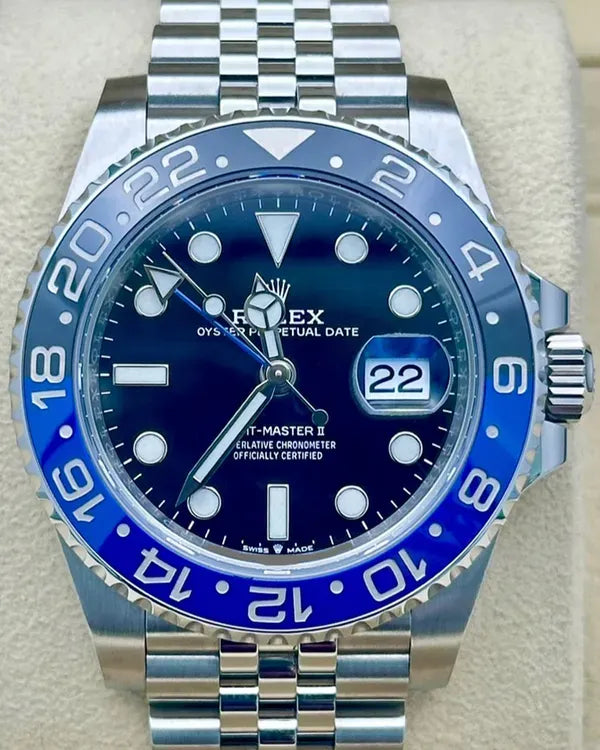 2021 Rolex GMT-Master II "Batgirl" 40MM Black Dial Jubilee Bracelet (126710BLNR)