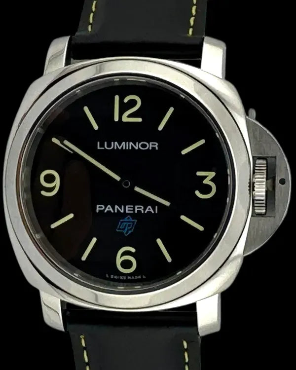 No Reserve - 2019 Panerai Luminor Base Logo 44MM Black Dial Leather Strap (PAM00774)