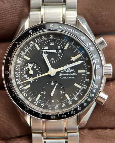 2005 Omega Speedmaster Day Date 39MM Black Dial Steel Bracelet (3520.50.00)