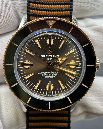 Breitling Superocean Heritage "Outerknown" 42MM Bronze Dial Textile Strap (U10370)